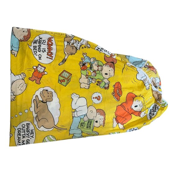 Vintage Burlington House Gold Star Family Circus Twin Fitted Bed Sheet Cotton/Po - Picture 9 of 10